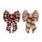 Holiday Trims Holiday Trims Assorted 7 Loop Plaid Christmas Bow 8.5 in. 7464 - alternate 1